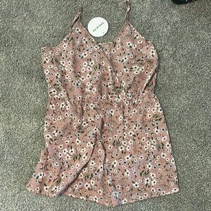 SHEIN Floral Pink Jumpsuit